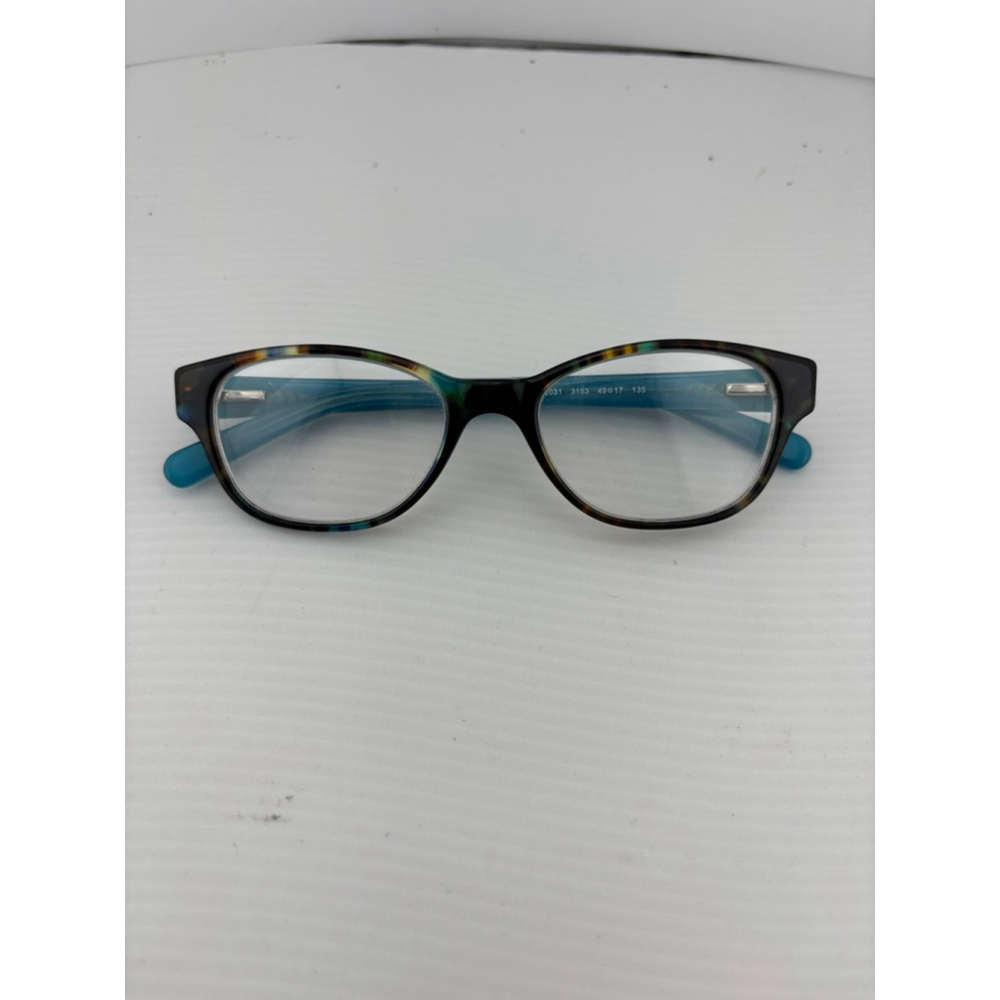 Women's Tory Burch One Size Tortoise Teal Eyeglasses